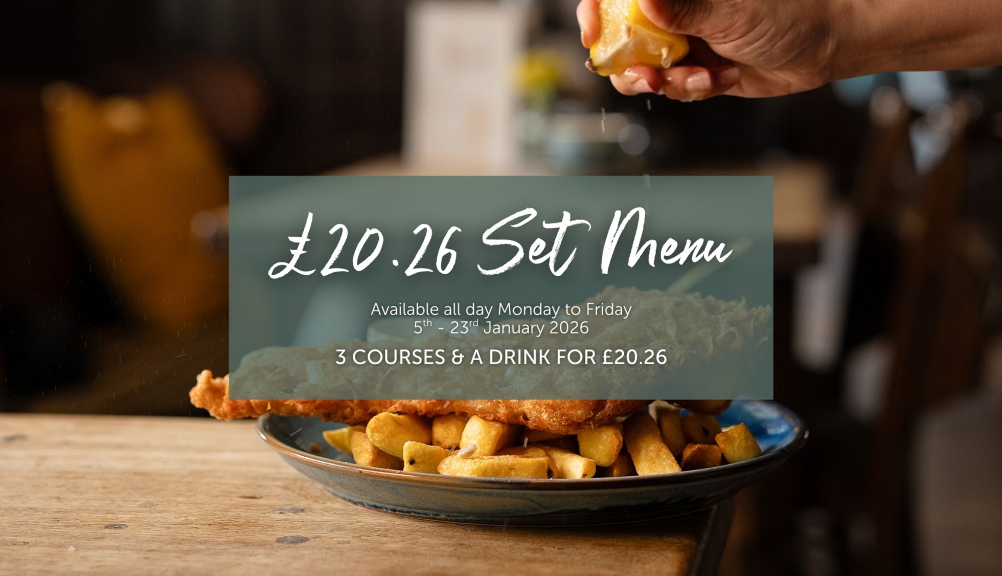£20.26 Set Menu